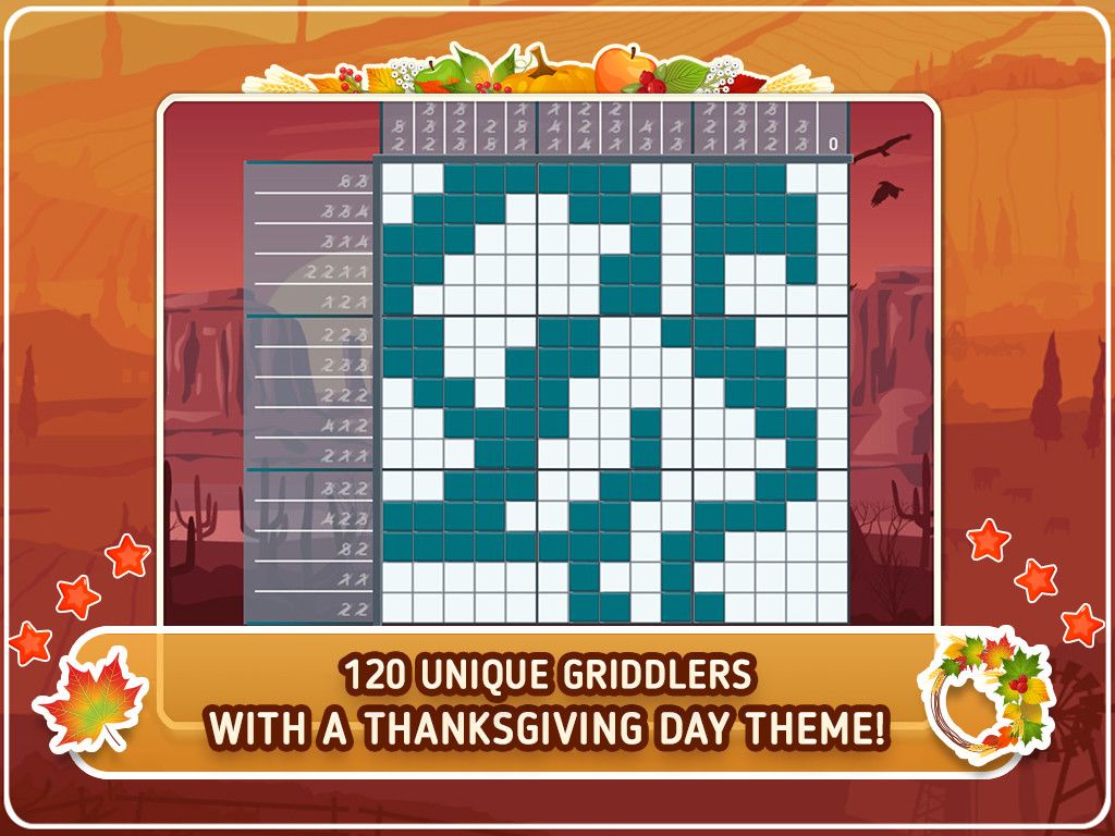 Thanksgiving Day Griddlers Free screenshot 8