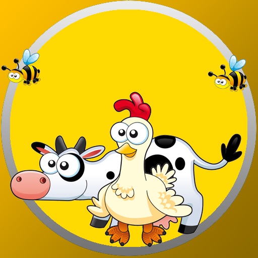 Memo game and farm animals icon