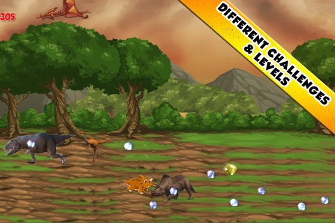 Running, walking and battling with Mini Dinosaurs - Adventure Game of cute Dinos screenshot 3