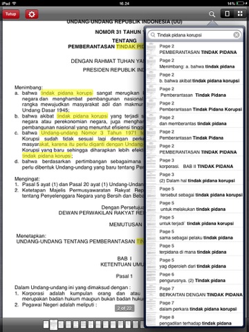 UU Indonesia iPad UU Indonesia iPad