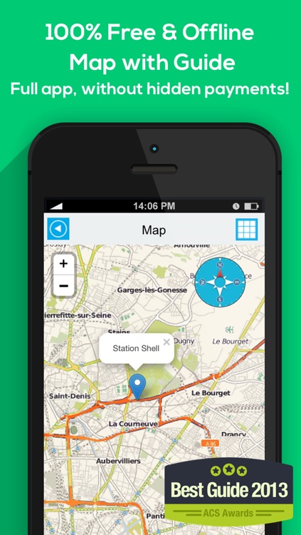France offline map, guide, weather, hotels. Free navigation.