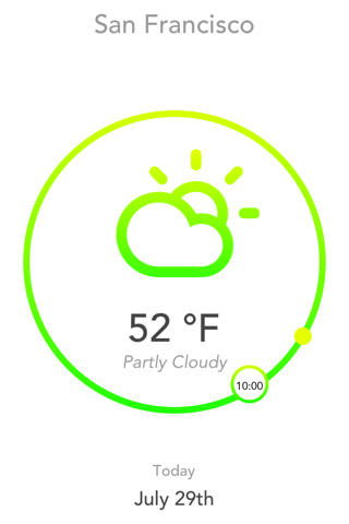 Aura - A Minimal Hourly Weather Forecast App screenshot 2