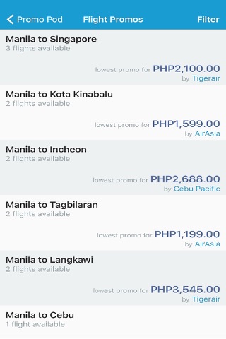 Promo Pod: The source for awesome air fare promos! screenshot 2