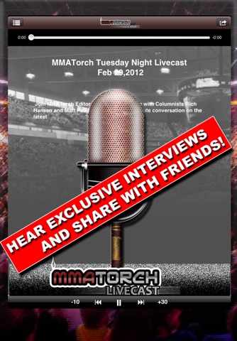 MMA Torch Livecast screenshot 3