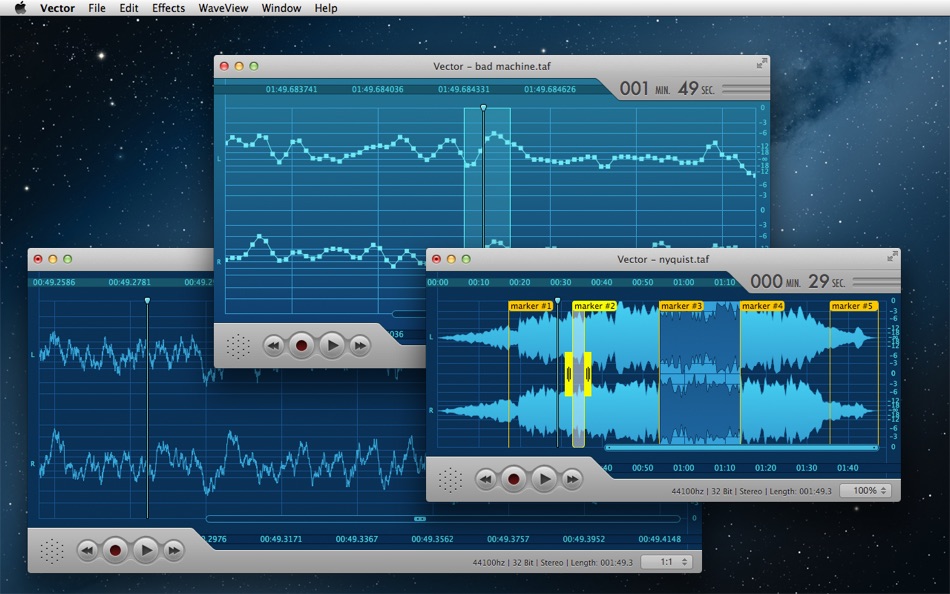 #2. Vector 2 Express - Audio Recorder and Editor (macOS) 由: Jaroslaw Szpilewski