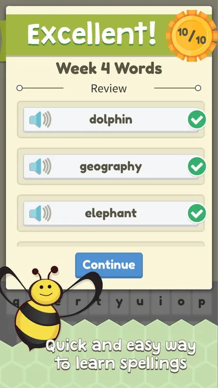 Spelling Assistant : Helping you ace the spelling bee! screenshot 1 of 5