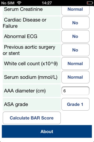 BAR Score screenshot 2