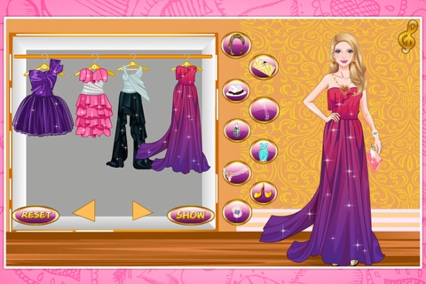 Princess dinner party dressup screenshot 2