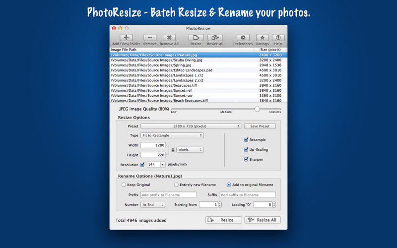 How to cancel & delete photoresize 3