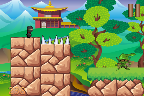 Ninja Shuriken Boy vs Samurai Block World Game screenshot 3