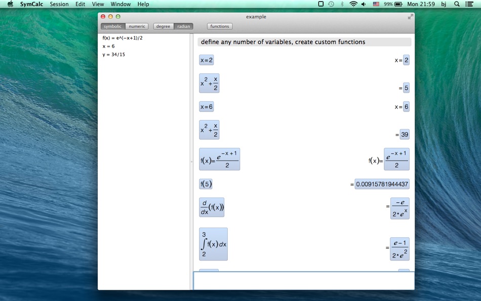 #4. Symbolic Calculator (macOS) By: Voxeloid Kft.
