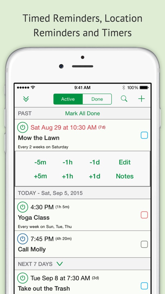 #1. Alarmed ~ Reminders + Timers (iOS) 由: Yoctoville