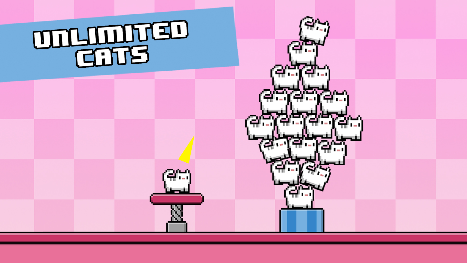 Cat-A-Pult: Endless stacking of 8-bit kittens