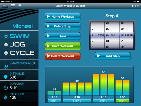 SNAPP Michael Phelps Swim App screenshot 2