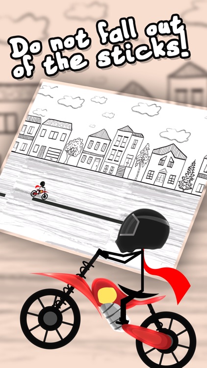Biker Stickman Line Racer: City Rush Runner