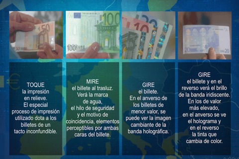 Billetes de Euro. Detectar los Falsos screenshot 3