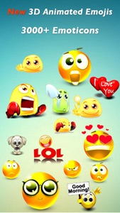 3D Animated Emoji PRO + Emoticons - SMS,MMS,WhatsApp Smileys Animoticons Stickers screenshot #1 for iPhone