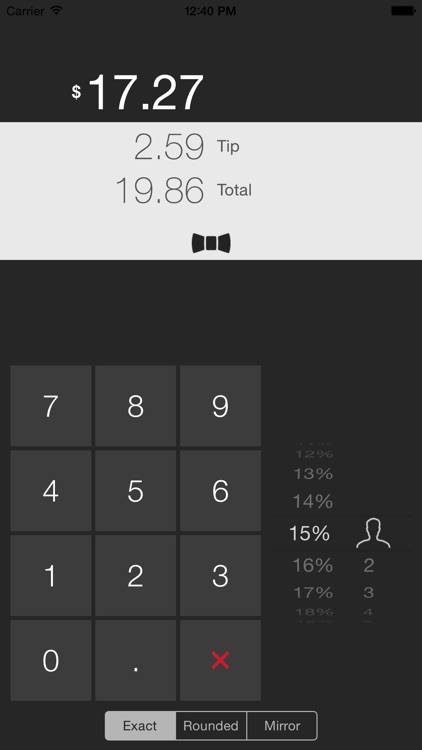 Bowtie ∞ Tip Calculator