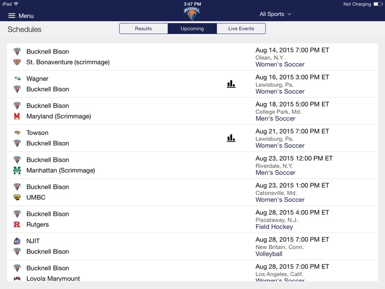 Bucknell Bison for iPad 2015