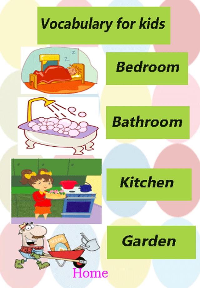 Vocabulary English kids free : Learning words Language home screenshot 4