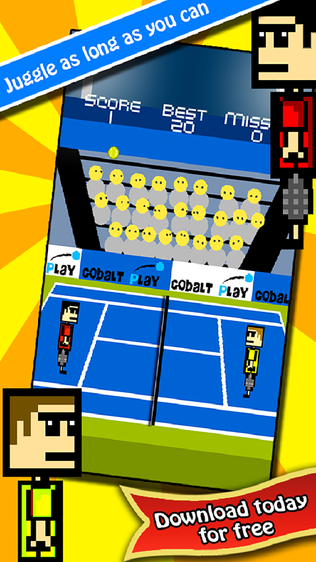 How to cancel & delete Tennis Ball Juggling Super Tap - by Cobalt Play Games from iphone & ipad 1