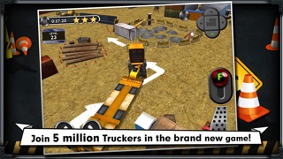 Trucker: Construction Parking Simulator - realistic 3D lorry and truck driver free racing game Screenshot 1