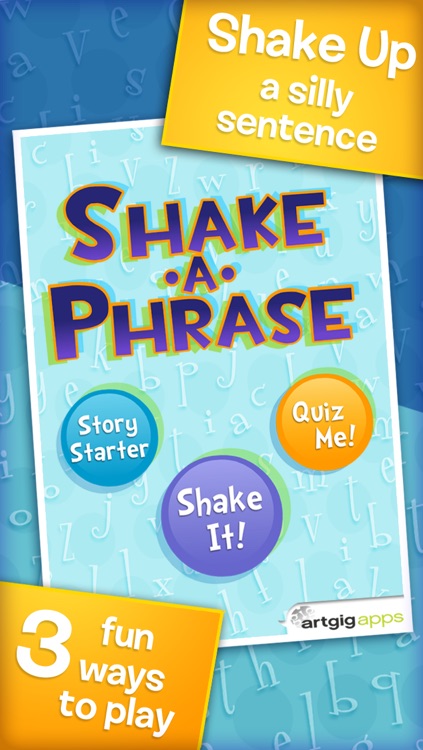 Shake-a-Phrase: Fun With Words and Sentences screenshot-0