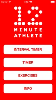 12 minute athlete hiit timer iphone screenshot 1