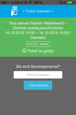 Ticket Scan für deskapp Online-Buchungssystem screenshot 3