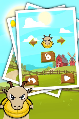 Stupid Ninja Farm Goat jumping - Funny hay pile jumping game for kids screenshot 2