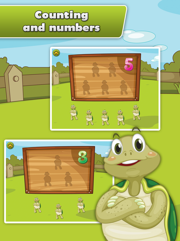 Turtle Math for Kids - Children Learn Numbers, Addition and Subtraction iPad screenshot