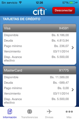 CitiMobile VE screenshot 3