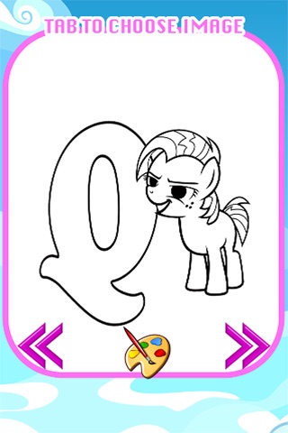 Colouring ABCs For Kids Pony Games Edtion screenshot 2