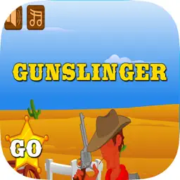 Gunslinger Cowboy Shooting : 2d Funny Hd Free Game app icon