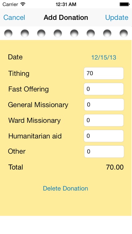 Full Tithe - LDS Tithing Tracker