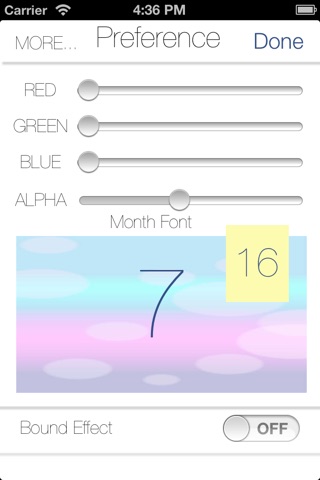 Float Calendar screenshot 2