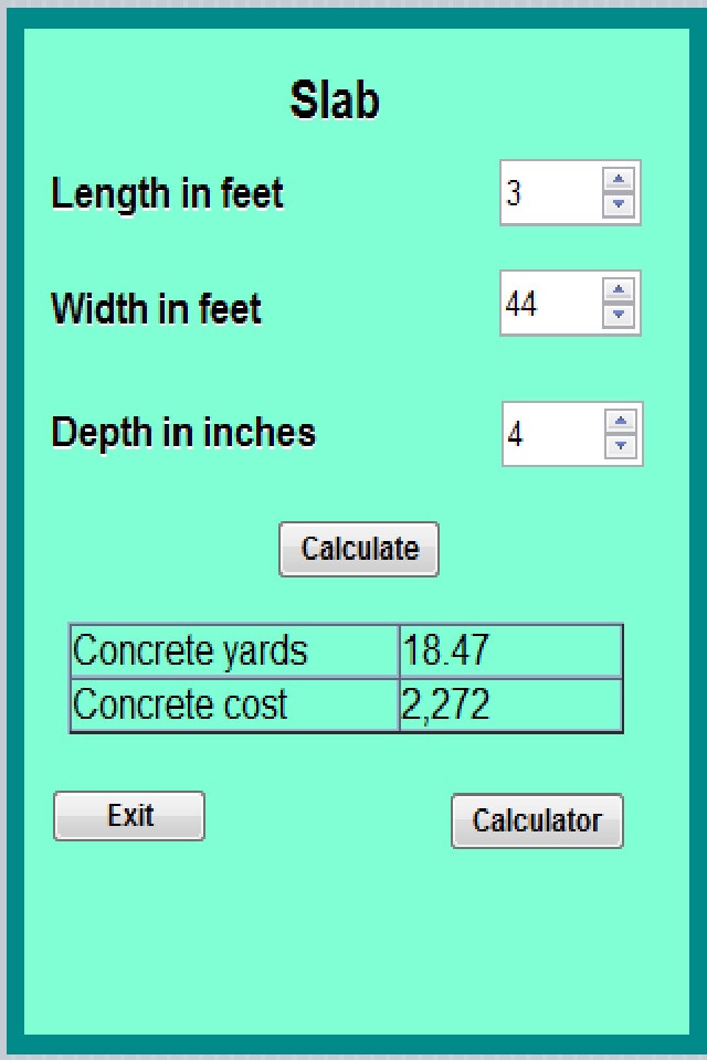 Construction Estimator screenshot 3