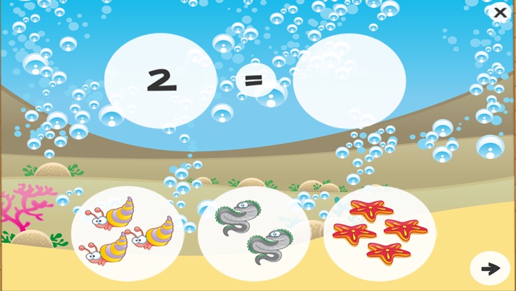 Underwater math game for children age 3-6: Learn the numbers 1-10 for kindergarten, preschool or nursery school! screenshot-3