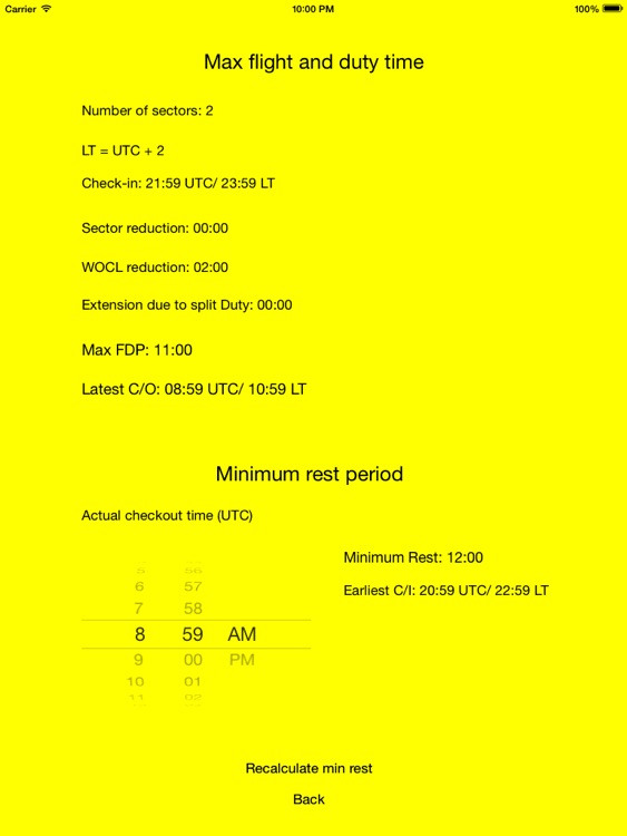 Flight Duty Calculator (Malta)