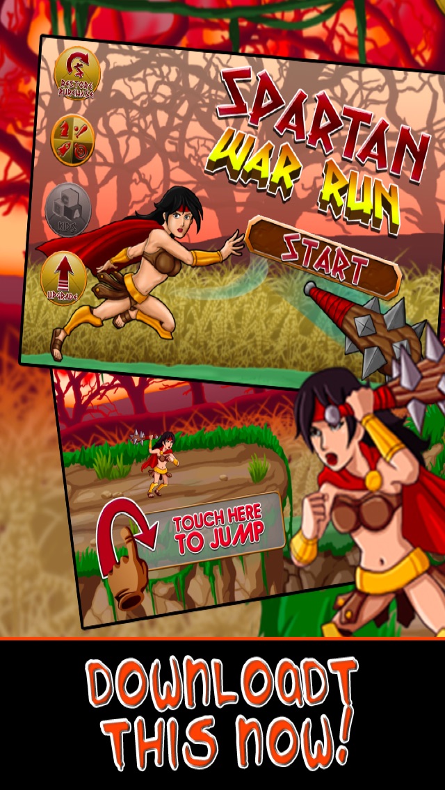 SPARTAN WAR RUN : BATTLE OF THE IMMORTAL WARRIOR EMPIRE - FREE FOR IPHONE AND IPAD EDITION 1.0 IOS