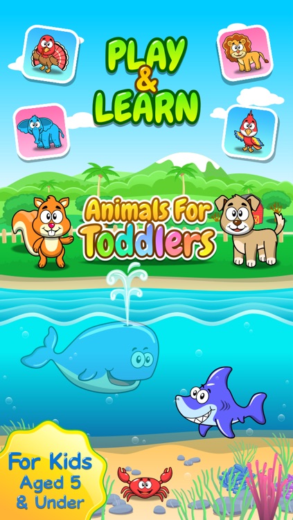 Animals for Toddlers: Match'em - Puzzle, Guess the Colors and Card Matching Memory Game for Kids