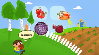 Screenshot #3 pour study fruits, vegetables and mushrooms - cognitive and educational games for preschoolers and toddlers from 3+ with English and Russian voice-over.
