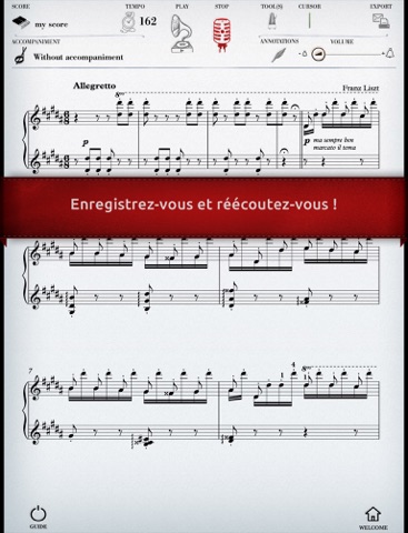 Play Liszt – La Campanella (partition interactive pour piano) screenshot 3