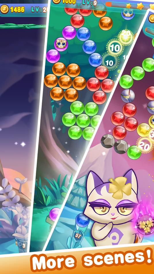 #4. Bubble cat 2 (iOS) By: Shenzhen Runqian Technology Limited