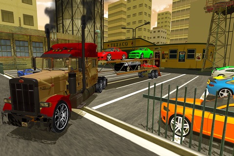 Car Transporter Trailer Truck - Big Transport Duty screenshot 4