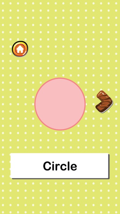 2D Shapes Flashcards: English Vocabulary Learning Free For Toddlers & Kids! iPhone screenshot