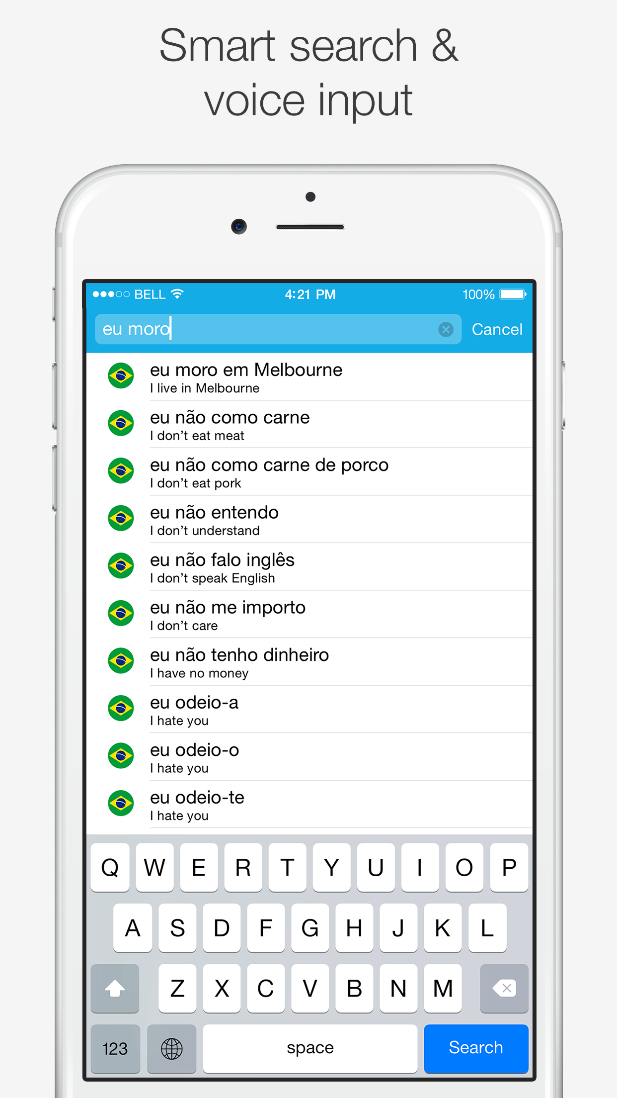 Brazilian – English Dictionary screenshot 5