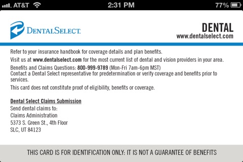 Dental Select Mobile ID screenshot 2