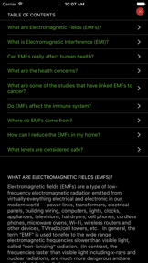 EMF Radiation Detector screenshot