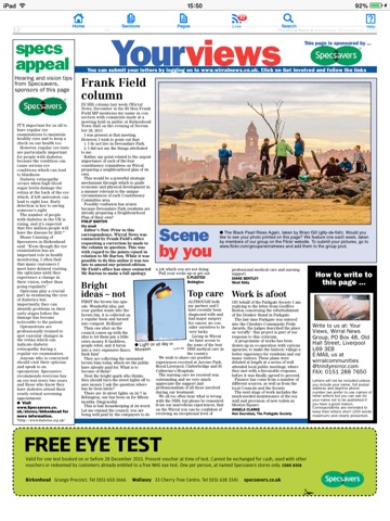 Wirral News Newspaper for iPad screenshot 2